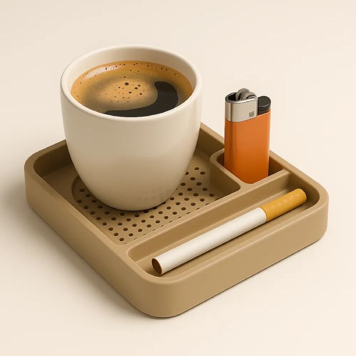 Support à Café – Plastique – Beige