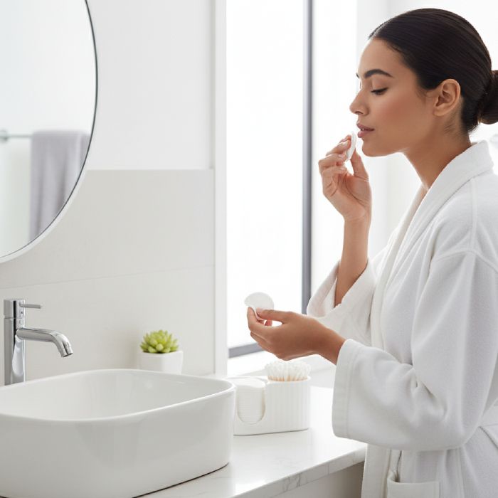 Support Cotons Tiges – Plastique - Blanc