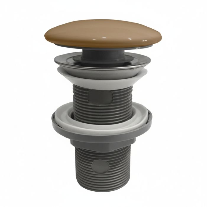 Vasque à poser + bonde Infinity - 50x36 cm - Marron