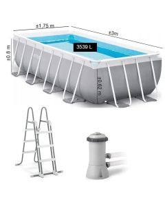 Piscine Prism Frame - 3 x 1.75 x 0.8 m