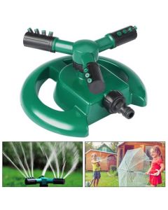 Arroseur D'eau Automatique Rotatif À 3 Bras À 360° - Vert