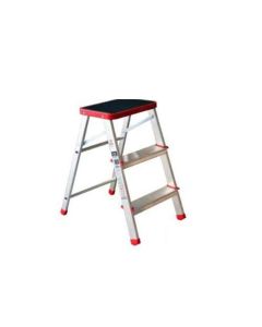 LITAN Escabeau TABOURET en aluminium 3 marches