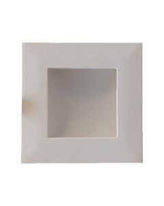 Spot Encastrable Carre Blanc Plat SMD 8W 3000K - Lumière Indirect