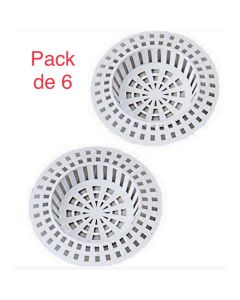 Lot de 6 filtres d’évier de cuisine et lavabo - Passoire en PVC