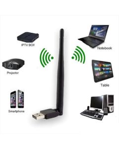 Cle Wifi USB 2.0 - Avec Antenne - Sans Driver - 300 Mbps