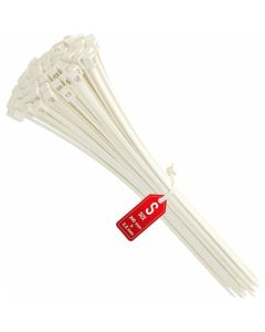 Collier - Plastique Blanc - 100 Pièces - 8x450mm