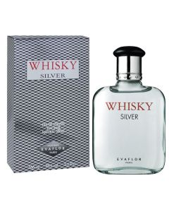Evaflor Eau de Toilette Whisky Silver-100 ml -Natural Spray