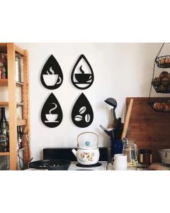 Décoration Murale en Plastique pour Café V3
