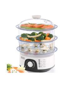 Cuiseur Vapeur Black & Decker HS6000-B5 - 775W - 10L - Blanc