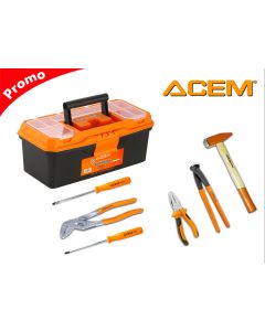 Pack outils à main noir & orange - ACEM