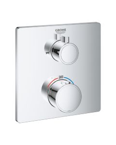 Façade Thermostatique Bidet et Douche Grohe - 24080000 - Carrée - Standard