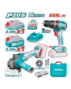 Kit De 2PCS Visseuse+Meuleuse -TOTAL-