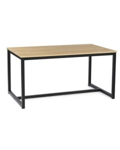 Table à manger rectangulaire 4P - Acier - MDF - L x l x H(110 x 80 x 74)cm