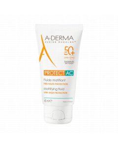 A-Derma Protect AC Fluide Matifiant SPF 50 - Peaux à Tendance