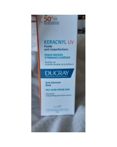 Ducray Keracnyl UV Fluide SPF50+ - Peaux à Imperfections - 50ml