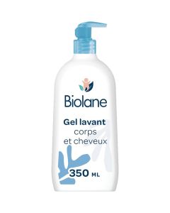 Biolane Gel Lavant Corps et Cheveux 350 ml - Nettoyant Doux Bébé