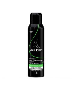 Akileïne Spray Noir Désodorisant Pieds - Fraîcheur & Hygiène