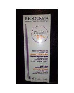 Bioderma Cicabio SPF 50+ Soin Réparateur Apaisant 30 ml - Peau