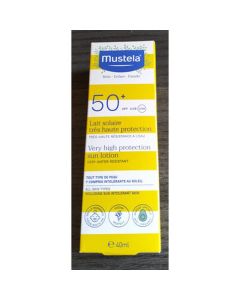 Mustela Lait Solaire Bébé SPF 50+ Waterproof - Protection 40ml