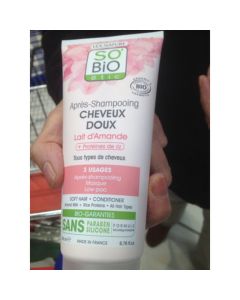Après-Shampoing Cheveux Doux Amande - Sobio - 200 ml