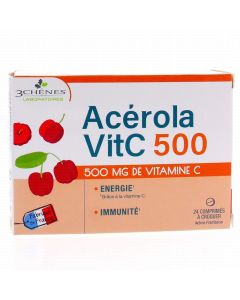 Acérola 500mg - Les 3 Chênes - Vitamine C & Immunité