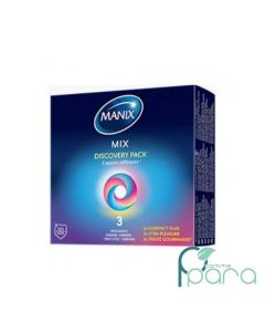 Manix Préservatifs Mix Discovery Pack - Boîte de 3 | Boticinal