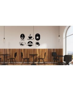 Sticker mural Artzy Tasse de café D: 57x90 cm