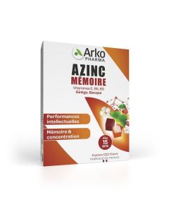 Azinc Mémoire 30 Comprimés - Arkopharma - Concentration &