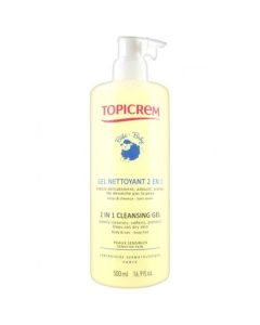 Gel Nettoyant 2 en 1 500 ml - Topicrem | Visage & Corps