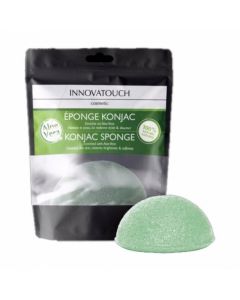 Éponge Konjac Verte Innovatouch - Nettoyage Visage Doux