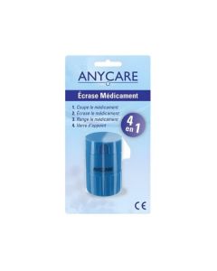 Pillulier Anycare 4-en-1 Coupe et Écrase - Gestion Facile des