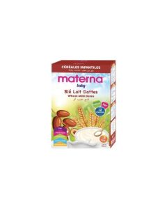 Materna Farine Blé Lait Datte 200g - Alimentation Bébé