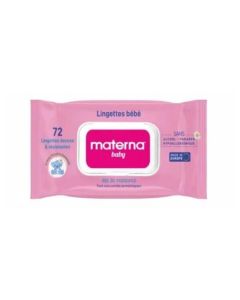 Materna Lingettes Bébé Rose - Boîte de 20 - Boticinal