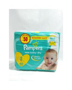 Pampers New Baby Dry Couches T2 (3-8kg) - Boîte de 10