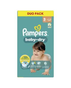 Pampers Baby Dry Couches T3 (6-10kg) x36 - Protection Bébé