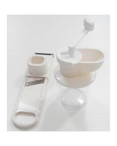 Moulin à ail + Râpe avec container - 45587 - FACKELMANN