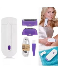 Épilateur Électrique Sans Douleur Rechargeable – Rasoir Portable pour Visage, Bras, Jambes et Corps