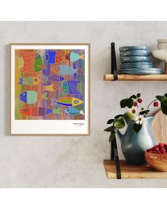 Nostalgia Tableau Mural Cadre Naturel 48x55 cm By Mary.j.