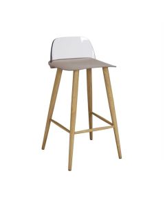 ESPACE HOME - tabouret trix - dim 40 x 79 x 40 cm-grège