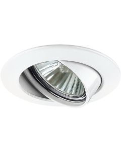 KIT DE 4 SPOT ZAMAC ROND BLANC ORIENTABLE