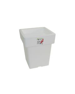 Pot Linéa carré blanc 33x33x42cm VIOMES