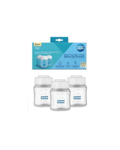 Canpol Set 3 Bouteilles de Conservation Lait - Allaitement Bébé
