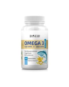 Bioherbs Oméga-3 - Soutien Cardiovasculaire - 60 Gélules