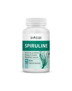 Bioherbs Spiruline Boîte de 100 - Super Aliment & Vitalité