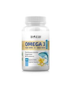 Bioherbs Oméga-3 Ultra - Boîte de 60 - Santé Cardiovasculaire