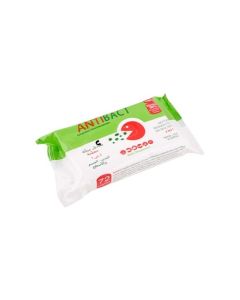 Lingettes Désinfectantes Antibact - 72 Lingettes - Hygiène
