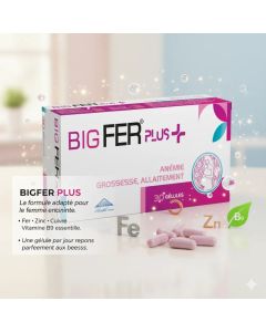 Bigfer Plus MEDIS LABORATOIRE | Complément Fer | 30 Comprimés