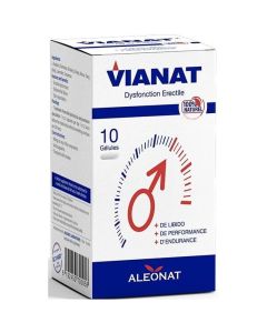 Vianat Dysfonction Érectile - Stimulant Homme - Boîte 10