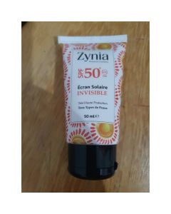 Zynia Écran Solaire Invisible SPF 50+ 50ml - Haute Protection