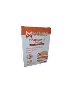 Marinac Oméga 3 Marin - Santé Cardiovasculaire - 30 Gélules